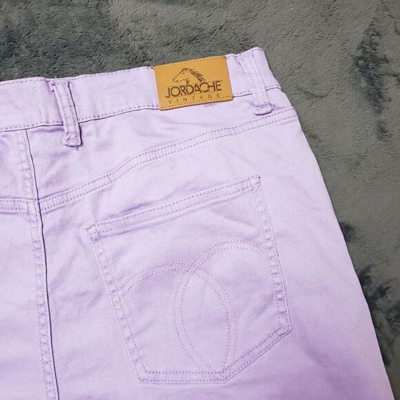 NWT Jordache Women's High Rise Straight Leg Purple / Mauve Wash Jeans, size 16 - Picture 8 of 15